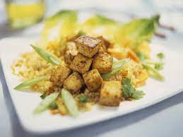 Tofu couscous et légumes